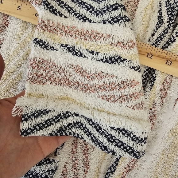 Susan Graver 18W Cotton Blend Multi Textured Open Front Jacket - Picture 5 of 10